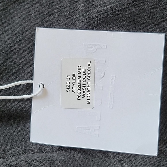 Pistola Midnight Black High Rise Skinny Stretch Jeans Indie Grunge NWT Sz 31 - Picture 5 of 9